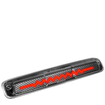 [Sequential Heartbeat LED] Carbon/Clear Len Third Brake Light For 99-06 Sierra