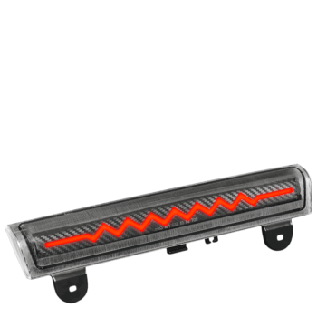 [Sequential Heartbeat LED] Carbon/Clear Len Third Brake Light For 00-06 Suburban