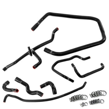 HPS Black Silicone Heater+Throttle Body Coolant+Expansion Tank Coolant Hose Kit For 92-95 BMW 325i 325is 2.5L M50 E36