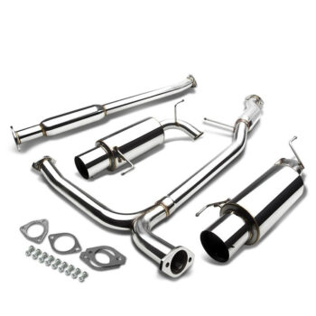Catback Exhaust System 4.5" Dual Round Tip For 98-02 Honda Accord 3.0L V6 (CG 6th Gen)