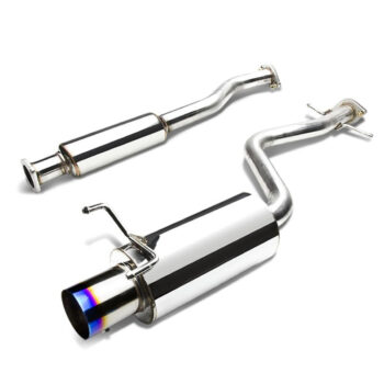 Catback Exhaust System 4" Burnt Muffler Tip with Silencer For 01-05 Lexus IS300 Altezza XE10