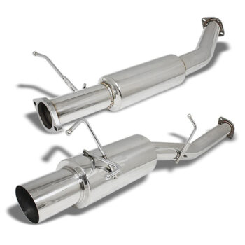 Catback Exhaust System 4" Muffler Tip For 89-94 Nissan 240SX S13 Silvia Base/SE/LE/XE