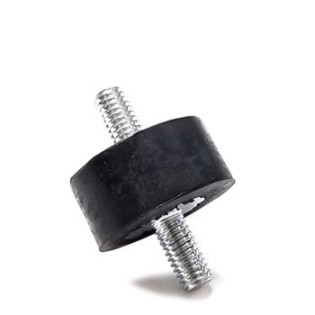 Anti Vibration Mount Isolator M6 Male/Male [1/2" Stud] [1/2" Thick Rubber] [1" Diameter]