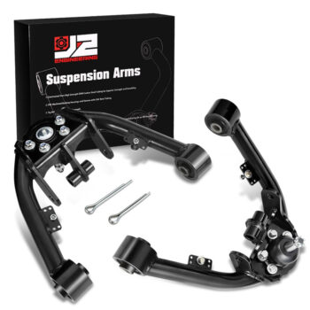 J2 Black 2-4" Lift Front Upper Control Arm For 99-06 Chevrolet Silverado GMC Sierra 1500