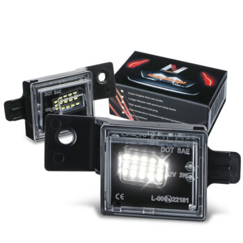 Nuvision LPL-ZTL-9076 White LED Rear License Plate Light For 14+ Colorado Silverado Canyon Sierra