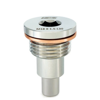 HPS Stainless Steel  5000 Gauss Neodymium Magnetic Differential Oil Drain Plug+Washer MDP-M18x150-L30