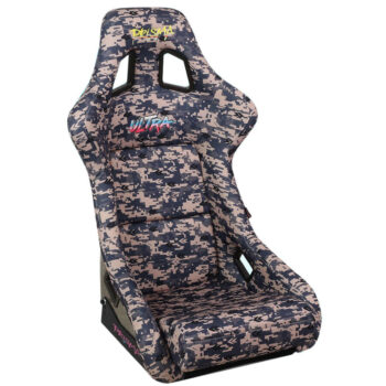 NRG FRP-302-STORM Prisma Fixed Back Bucket (Large Size) Racing Seat Grey