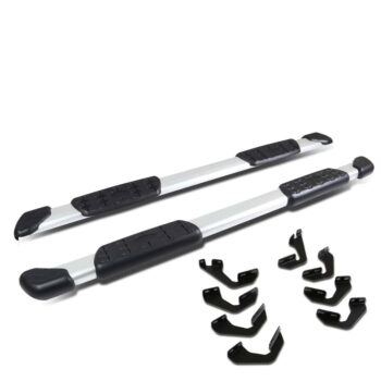 (5.25" Flat Pads Metal) Running Board Nerf Bar For 07-21 Toyota Tundra (XK50 2nd Gen) [Crew Cab]