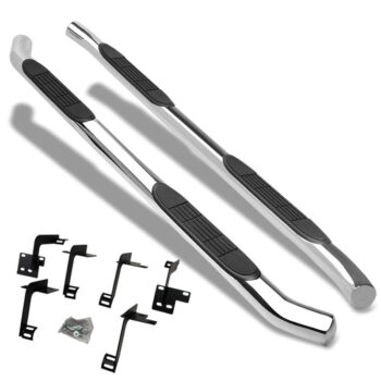 (Curved End Metal) Running Board Nerf Bar For 19+ Ram 1500 (DT 5th Gen) [Crew Cab]