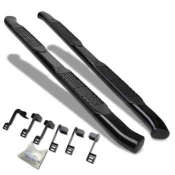 (Curved End Oval Black) Running Board Nerf Bar For 09-18 Ram 1500/19+ Ram 1500 Classic [Extended Cab]