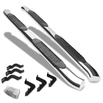 (Curved End Oval Metal) Running Board Nerf Bar For 07-21 Toyota Tundra (XK50 2nd Gen) [Crew Cab]