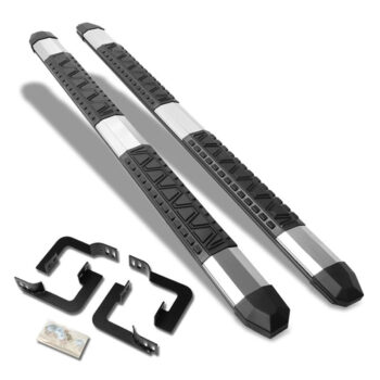 (Extruded Trapezoid Metal) Running Board Nerf Bar For 05-21 Nissan Frontier (D40 2nd Gen) [Extended Cab]