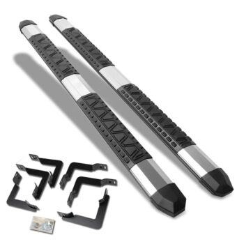 (Extruded Trapezoid Metal) Running Board Nerf Bar For 04-15 Nissan Titan (A60 1st Gen) [Extended Cab]