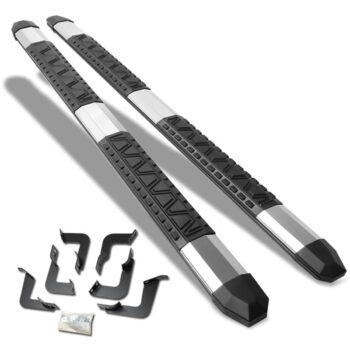 (Extruded Trapezoid Metal) Running Board Nerf Bar For 07-21 Toyota Tundra (XK50 2nd Gen) [Crew Cab]
