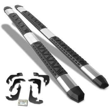 (Extruded Trapezoid Metal) Running Board Nerf Bar For 15+ Chevrolet Colorado (RG)/15+ GMC Canyon (RG) [Crew Cab]