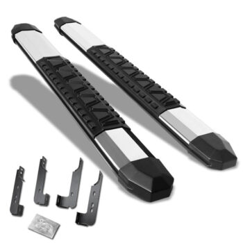 (Extruded Trapezoid Metal) Running Board Nerf Bar For 07-18 Silverado Sierra 1500/07-19 2500 3500 HD [Standard Cab]