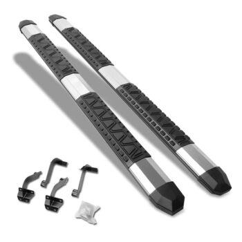 (Extruded Trapezoid Metal) Running Board Nerf Bar For 15+ Ford F-150/17+ F-250 F-350 Super Duty [Extended Cab]