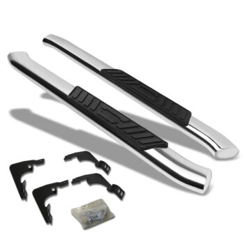(Oval Tubular Metal) Running Board Nerf Bar For 99-19 Silverado/Sierra [Standard Cab]