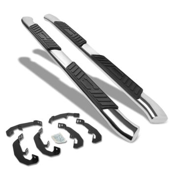 (Oval Tubular Metal) Running Board Nerf Bar For 19+ Silverado Sierra 1500/20+ 2500 3500 HD T1XX [Extended Cab]