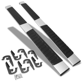 (Extruded Flat Metal) Running Board Nerf Bar For 04-14 Ford F-150 (P221 11th, P415 12th Gen) [Crew Cab]