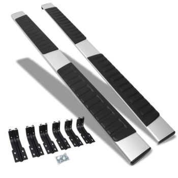 (Extruded Flat Metal) Running Board Nerf Bar For 99-16 Ford F-250/350/450/550 Super Duty (PHN131) [Crew Cab]