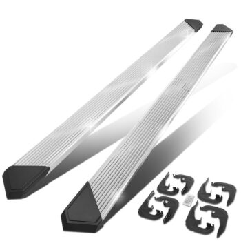 (Pleated Metal) Running Board Nerf Bar For 19+ Chevrolet Silverado / GMC Sierra 1500 2500 3500 HD (T1XX) [Crew Cab]