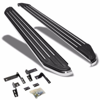 (Ridgeline Flat Board Metal) Running Board Nerf Bar For 06-12 Toyota RAV4 (XA30 3rd Gen)