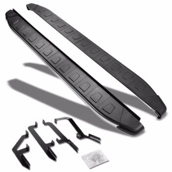 (Flat Trapezoid Pad Metal) Running Board Nerf Bar For 13-17 Hyundai Santa Fe (DM/NC 3rd Gen)