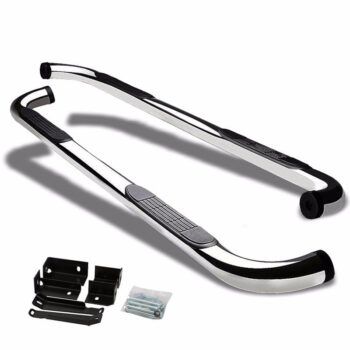 (90 Bend End Metal) T2 Running Board Nerf Bar For 02-13 Avalanche/00-14 Suburban 1500/00-14 Yukon XL 1500 2500 (GMT800/900) [Crew Cab]